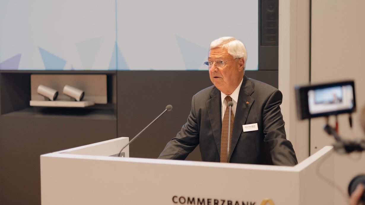 Stiftungsratsvorsitzender der Commerzbank-Stiftung Klaus-Peter Müller @Commerzbank-Stiftung