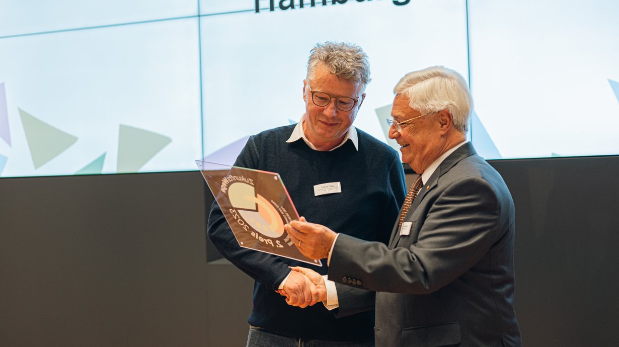  v. L.: Kesting-Fischer Stiftung AG, Hamburg, Klaus-Peter Müller, Stiftungsratsvorsitzender d. Commerzbank-Stiftung @Commerzbank-Stiftung