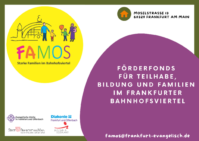 Flyer von FaMos - Bahnhofsviertelprojekt