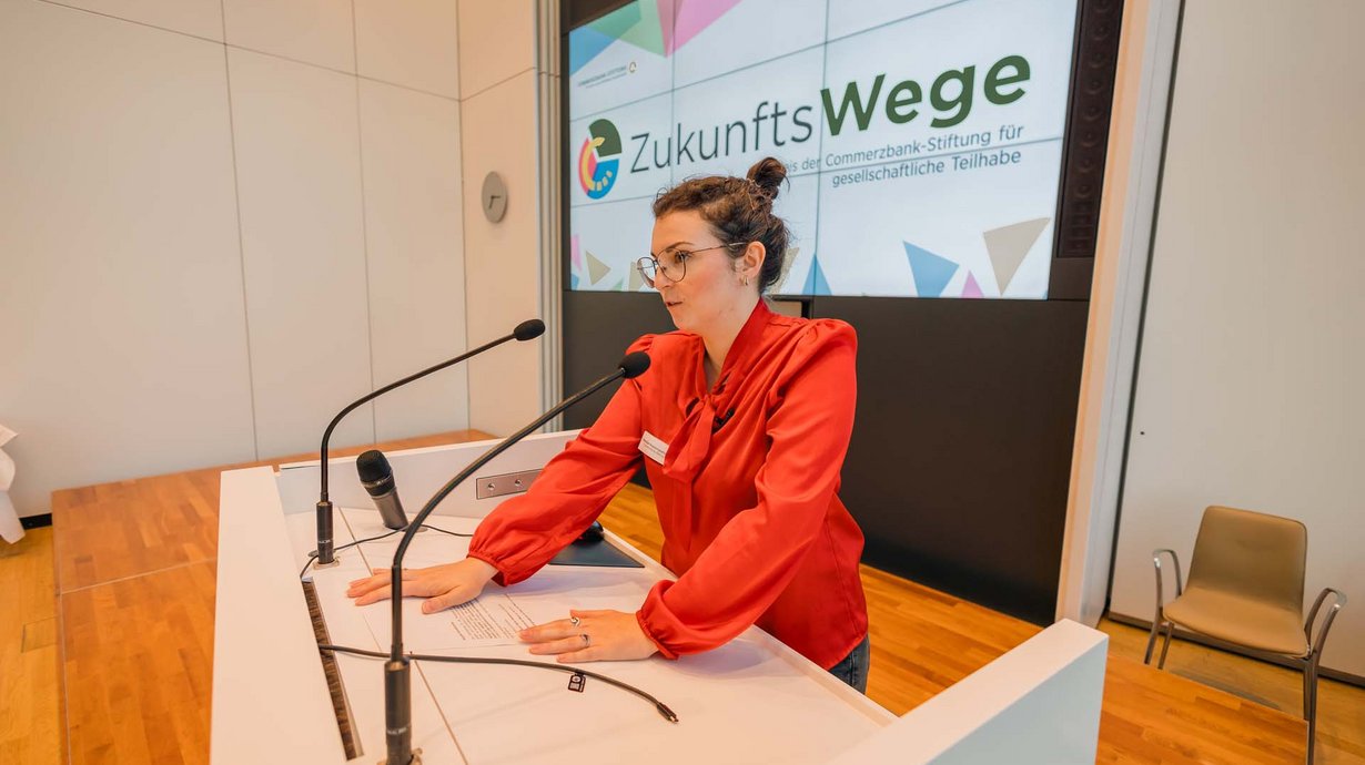 Bedeutung des ZukunftsWege-Preises, Natalya Nepomnyashcha, Vorsitz Jury ZukunftsWege 2025 @Commerzbank-Stiftung, Fotograf: Mirco Lilge