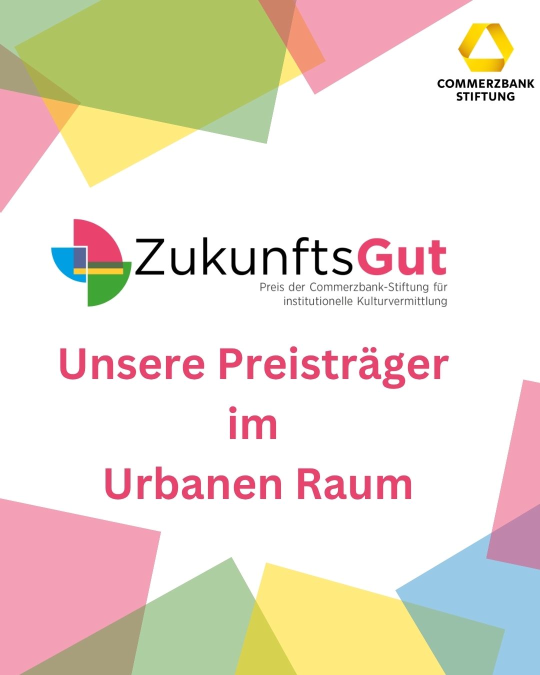 Kulturvermittlung mitten in der Stadt: nah an den Menschen, offen für neue Perspektiven und mit Raum für Mitgestaltung. 🏆✨<br />
<br />
Im urbanen Raum wurden drei Einrichtungen mit ZukunftsGut 2026 ausgezeichnet, die diesen Anspruch auf besondere Weise sichtbar machen:<br />
<br />
🏆1. Preis: Theater Magdeburg, Sachsen-Anhalt<br />
Das Theater Magdeburg mischt sich ein und versteht Kulturvermittlung dabei als zentrales strategisches Element, welches in allen Bereichen des Hauses verankert ist. Bürger*innen-Ensembles, Theaterklubs und Projekte im öffentlichen Raum sind fester Bestandteil des Programms und entstehen gemeinsam mit den Teilnehmenden. So erreicht das Theater auch Menschen, die bisher selten oder gar nicht ins Theater gegangen sind. Das Theater ist aktiver und streitbarer Teil der Stadtgesellschaft. <br />
<br />
🏆2. Preis: Stiftung Haus der Geschichte der Bundesrepublik Deutschland, Bonn, Nordrhein-Westfalen<br />
Die Stiftung Haus der Geschichte entwickelt Ausstellungen und Vermittlungsangebote gemeinsam mit unterschiedlichen Zielgruppen weiter. In der Dauerausstellung „Du bist Teil der Geschichte. Deutschland seit 1945“ werden verschiedene Erfahrungen und Sichtweisen sichtbar. So lädt das Museum dazu ein, Zeitgeschichte aus unterschiedlichen Perspektiven zu betrachten und darüber ins Gespräch zu kommen. Eine nachhaltige Evaluation nah an den Menschen schafft hier maximale Wirkung. <br />
<br />
🏆3. Preis: MiR.LAB Musiktheater im Revier, Gelsenkirchen, Nordrhein-Westfalen<br />
Das MiR.LAB verbindet Musiktheater mit digitaler Kultur, Gaming und gesellschaftlicher Teilhabe. Gemeinsam mit Bürger*innen, Künstler*innen, Coder*innen und lokalen Initiativen entstehen performative Projekte an der Schnittstelle von Kunst, Technologie und Stadtgesellschaft. Damit ist das Musiktheater nicht nur Teil seiner städtischen Community und wirkt bewusst milieuübergreifend und offensiv. <br />
<br />
Mehr zu ZukunftsGut 2026 und unseren Preisträgern findet ihr auf unserer Website.🎉www.commerzbank-stiftung.de <br />
<br />
Foto: Jan Bema<br />
<br />
#ZukunftsGut #CommerzbankStiftung #Kulturvermittlung #Teilhabe #Kultur #Zukunft #Museum #Theater #Konzerthaus #Opernhaus #Literaturhaus #Vermittlung #Preis
