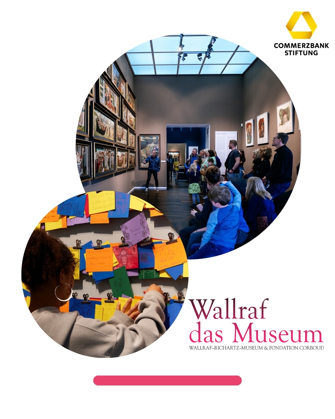 Kunst, Teilhabe und junge Perspektiven in Köln ✨<br />
<br />
Das @wallrafrichartzmuseum ist ein Ort, an dem Kunst mehr ist als Ausstellen: Hier wird sie zum Ausgangspunkt für Bildung, Austausch und gesellschaftlichen Dialog🤝. Mit inklusiven und interaktiven Vermittlungsformaten lädt das Museum Kinder, Jugendliche, Familien und Schulklassen dazu ein, Kunst gemeinsam zu erleben und aktuelle Fragen aus neuen Blickwinkeln zu betrachten.<br />
<br />
Als Commerzbank-Stiftung unterstützen wir das Wallraf-Richartz-Museum & Fondation Corboud bei dem Ausstellungsprojekt „Burning Issues“. In den Jahren 2026 und 2027 übernehmen junge Menschen selbst das Ruder und kuratieren während der Umbauphase des Museums eine eigene Ausstellung mit Themen, die sie beschäftigen und unsere Gesellschaft bewegen 🎨. Mit der Wiedereröffnung des Museums startet dann auch die neue Ausstellung. <br />
<br />
Ein starkes Zeichen für kulturelle Teilhabe, Verantwortung und Zukunftsgestaltung.<br />
<br />
#WallrafRichartzMuseum #CommerzbankStiftung #Kulturvermitlung #Teilhabe #JungePerspektiven #BurningIssues #KunstundGesellschaft #ZukunftGestalten <br />
Foto: Joshua Rohloff, Costa Belibasakis